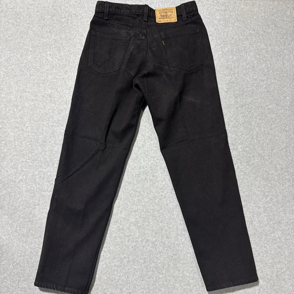 Vintage Levis 550 Orange Tab Jeans Men Black 34x30 Relaxed Fit 90s (2027)